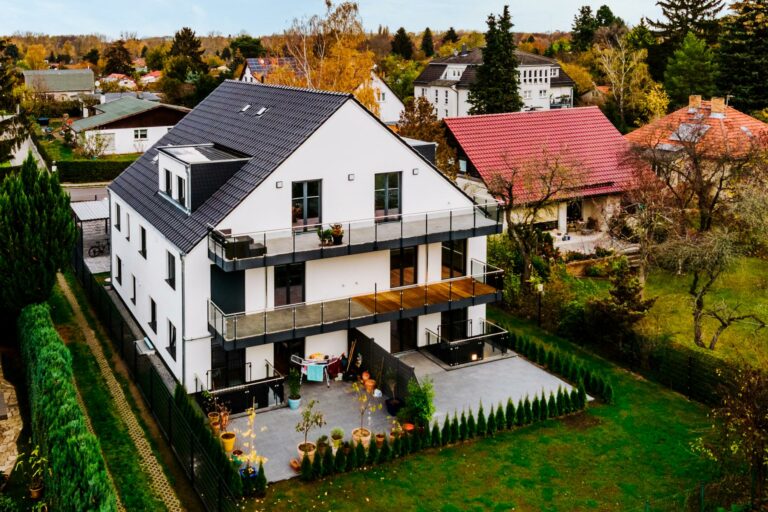 Vogelperspektive Fünffamilienhaus in Pankow