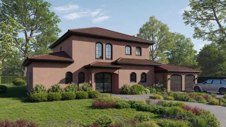 Neubau-Stadtvilla im mediterranen Stil - Balkone & Doppelgarage