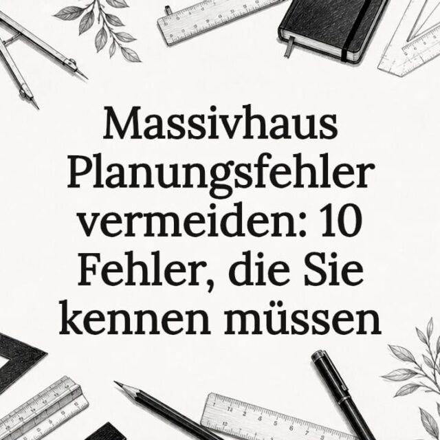 Handgezeichnete Titelgrafik mit typischen Arbeitsutensilien für die Planung