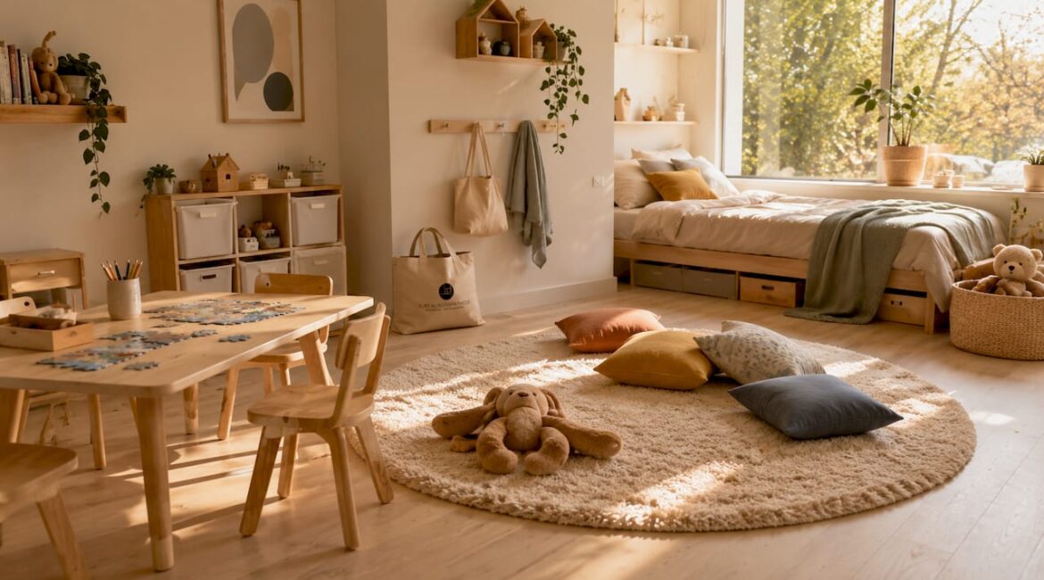 Kinderzimmer-mit-klaren-Schlaf-Lern-und-Spielzonen