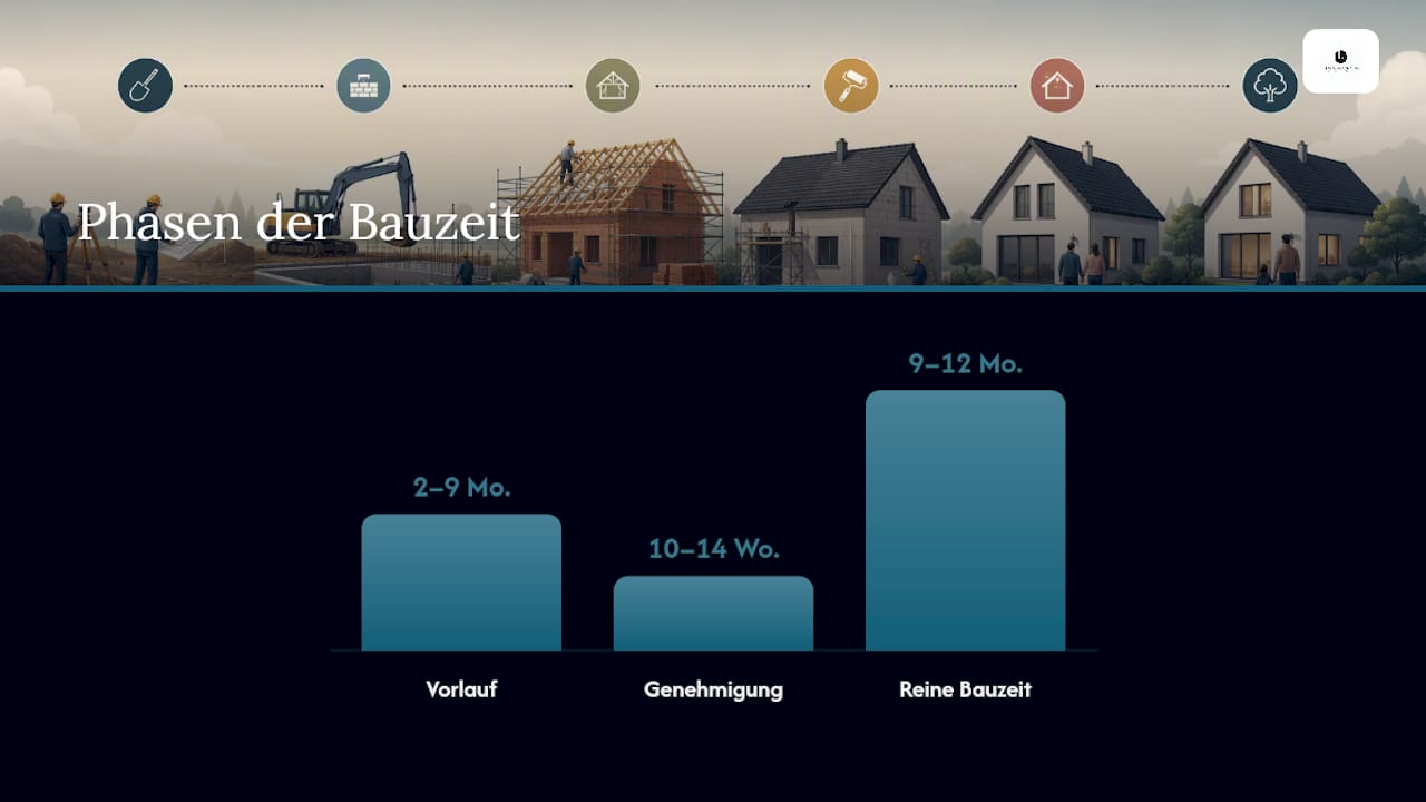 Drei Phasen beim Hausbau